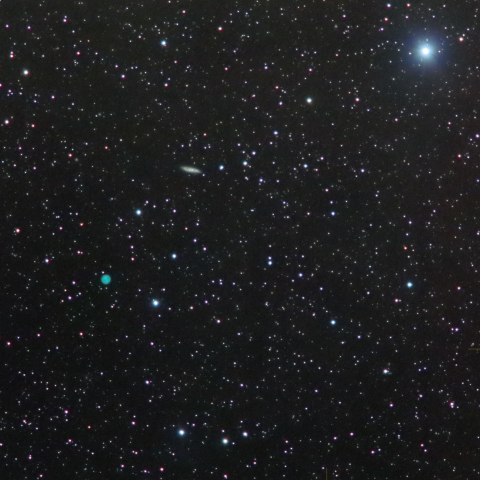 2/23のネフスキー彗星とM97、M108