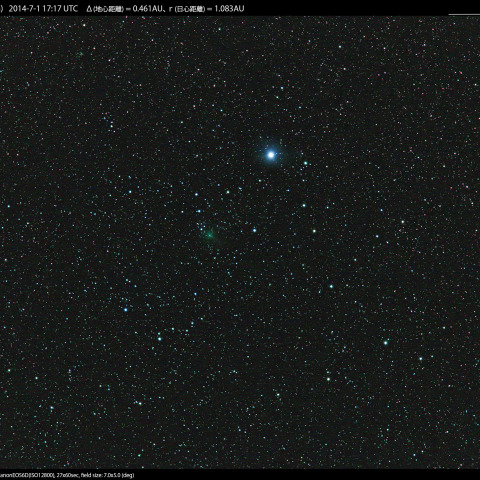 7/2朝のカタリナ彗星