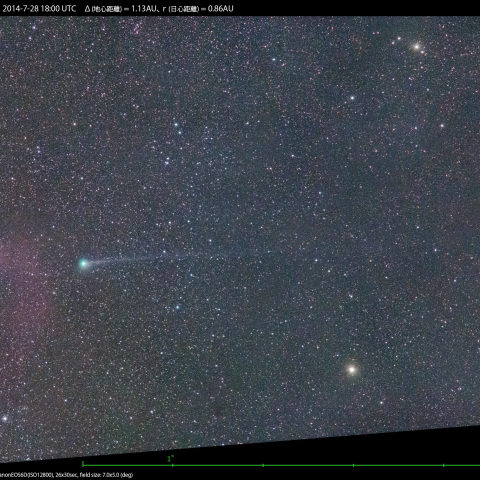 7/29朝のジャック彗星