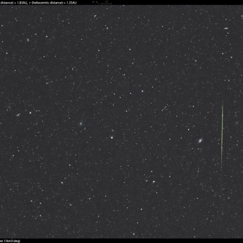 11/21朝のボリソフ彗星(C/2014 R1)と流星