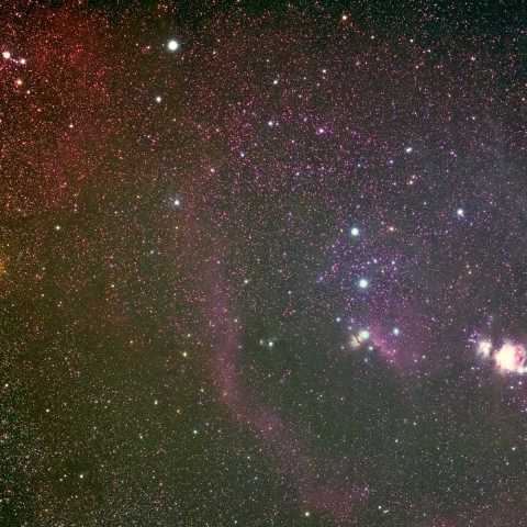 オリオン座一帯