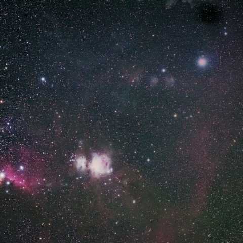 オリオン座付近の分子雲