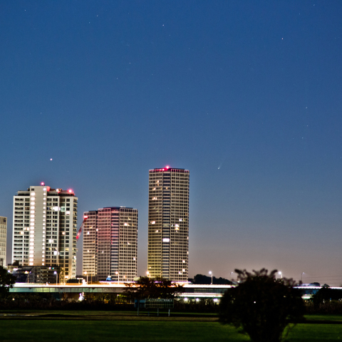 東京のアイソン彗星