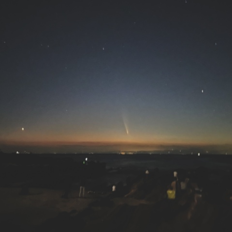 紫金山アトラス彗星 10/13　iPhone手持ち撮影