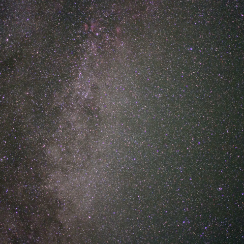 皆既月食中のこと座付近