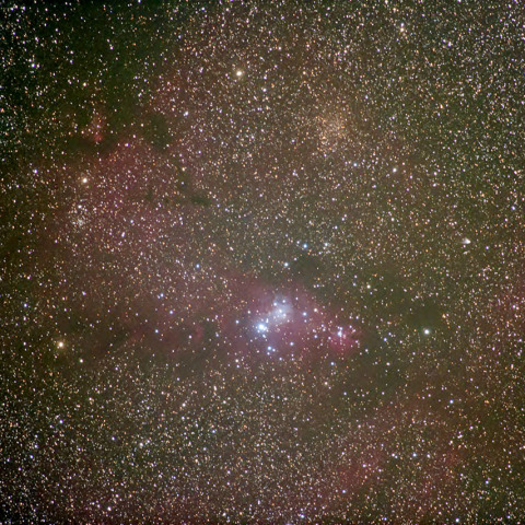 クリスマスツリー星団付近