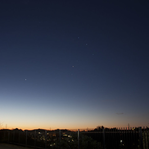 さそりと土星水星