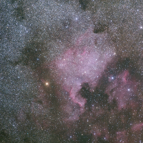 北アメリカ星雲付近