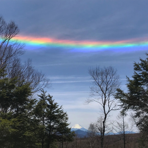 環水平アークと富士山