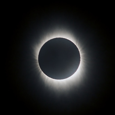 杭州での日食（回転アンシャープマスク処理）