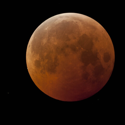 天王星潜入寸前　皆既月食