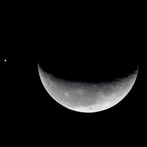 月と木星の接近