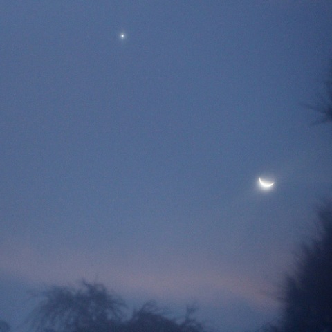 10月13日・月と金星