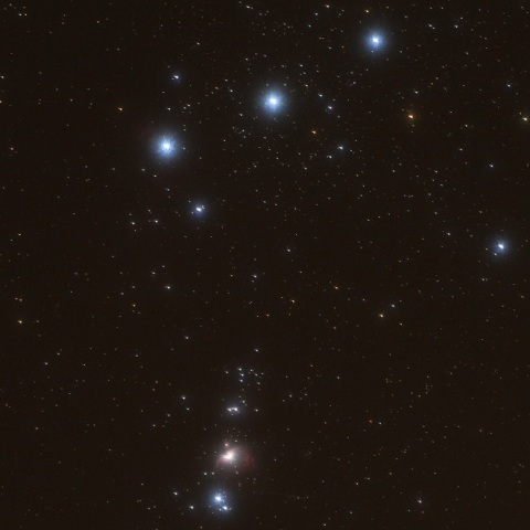 三ツ星と大星雲