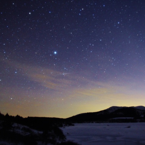 夏の星座と流星