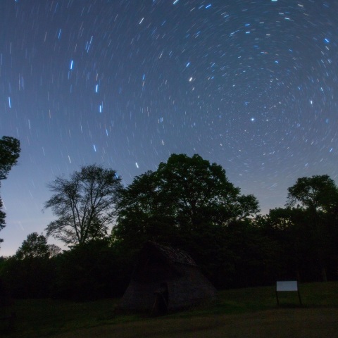 縄文遺跡の星空