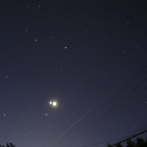 金星と木星の接近