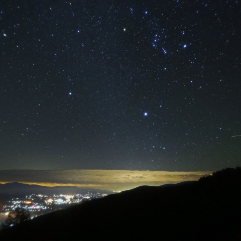 星降る夜・冬の大三角
