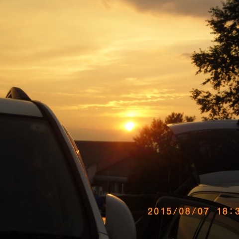 原村星まつりの夕陽