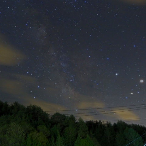 南天の惑星とアンタレス