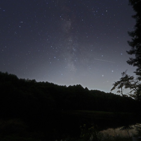 夏の天の川とアンタレス・火星・土星