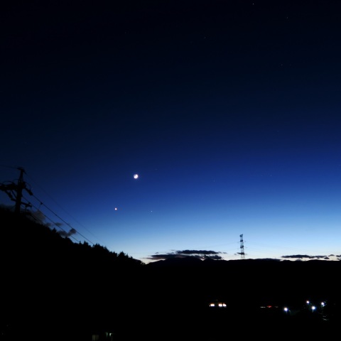 11月3日　月・金星・土星の接近