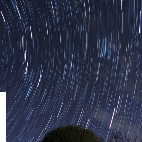 昇る北斗七星と日周運動