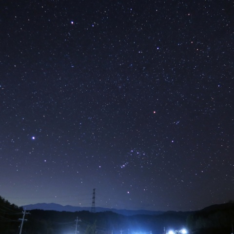 西天の冬の大三角