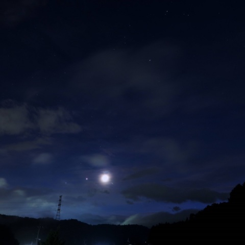 月と木星の接近