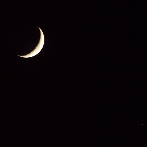 月と土星の接近