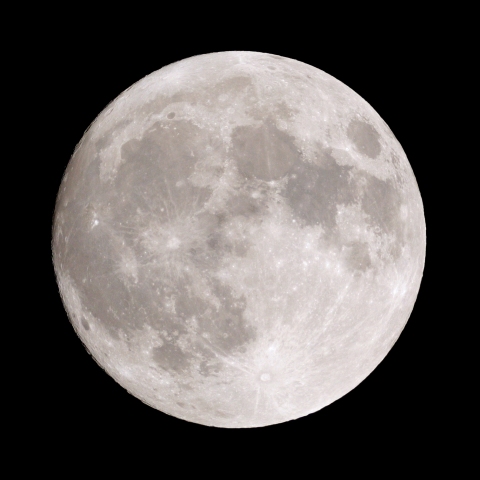 手持ちでスーパームーン