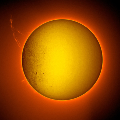 プロミネンスが大きいです