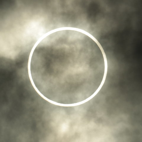 金環日食　最大食