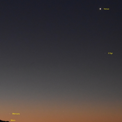 金星・水星・火星