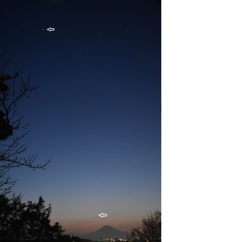 木星・水星・富士山