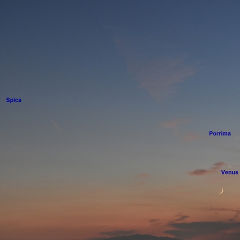 月と金星と乙女座