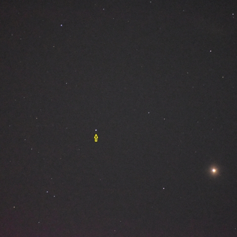 火星と天王星の接近