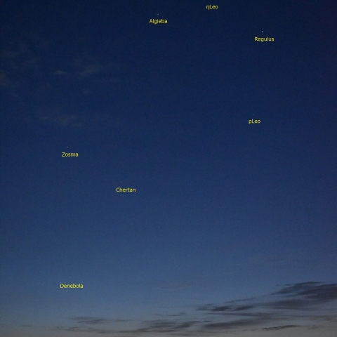 日の出前の金星水星獅子座