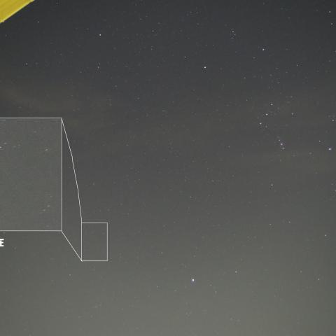 オリオン座流星群の夜の散在流星