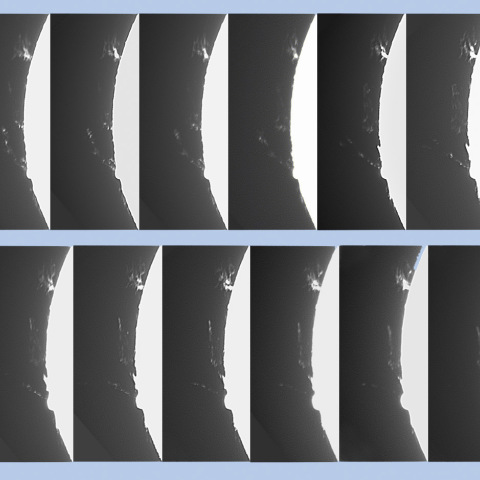Xクラスフレア発生直後の様子