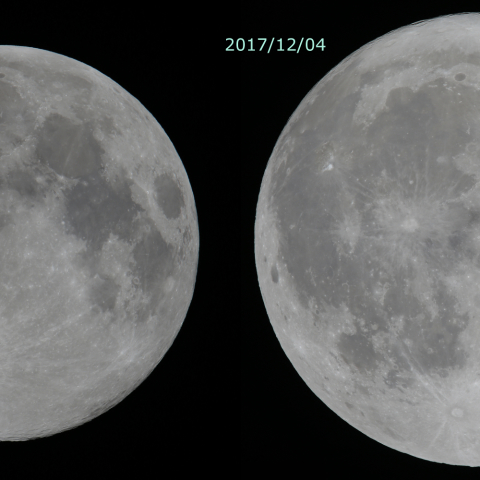 満月 2017 最大と最小