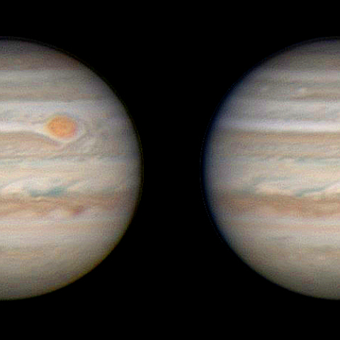 木星 立体視写真 2018/04/22