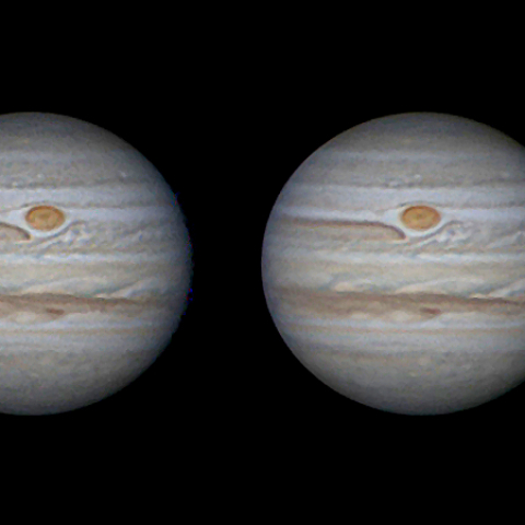 木星 立体写真 6月16日