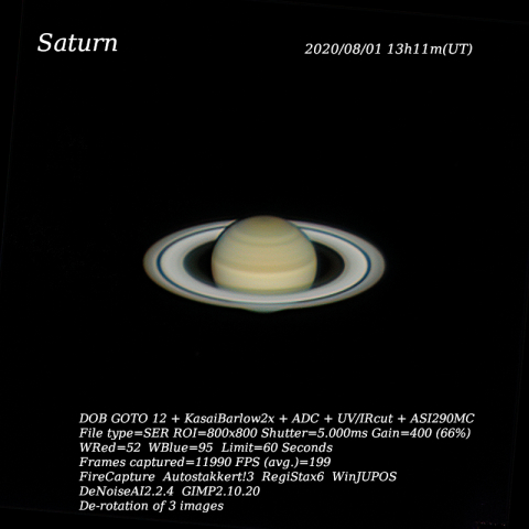 土星　2020/08/01