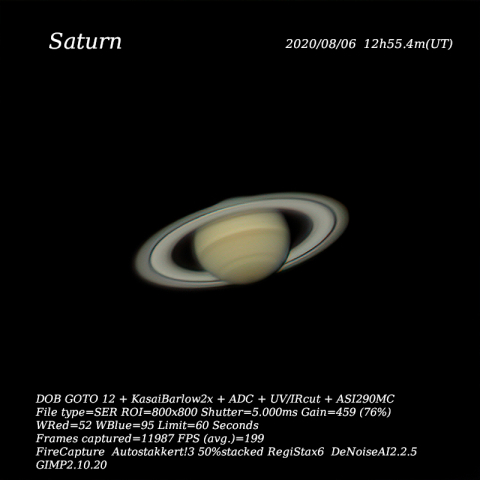土星　2020/08/06