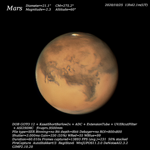 火星 2020/10/25