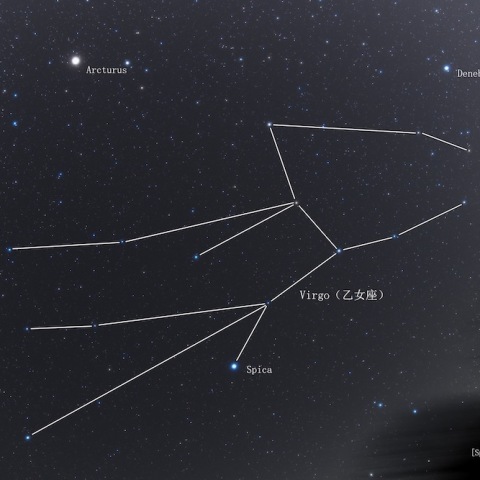 センターおとめの春の大三角