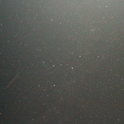 オリオン流の群流星とカシオペア