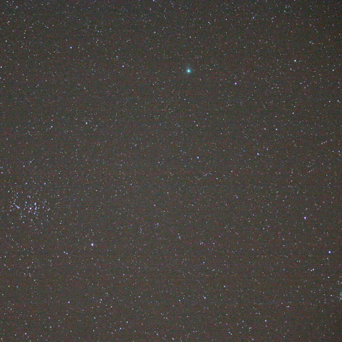 プレセペ星団とラブジョイ彗星