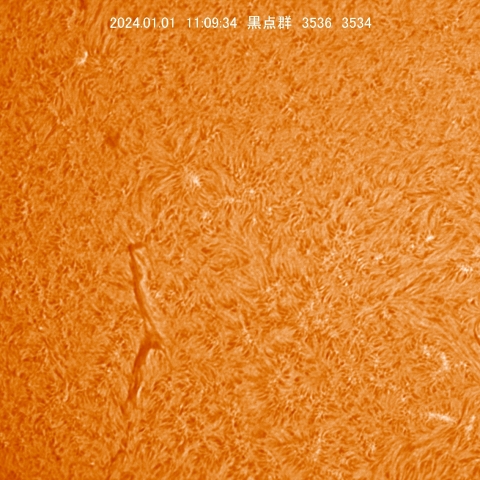 1/1　黒点群付近拡大